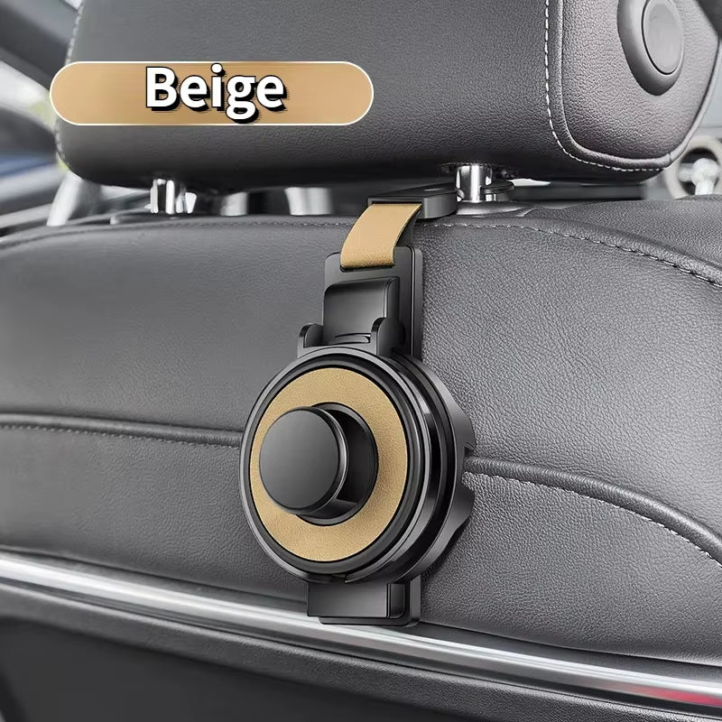 3-In-1 Car Seat Back Universal Hook Car Multi-Function Hook Storage Rack Cup Holder Women'S Handbag Hanging Storage Fixed Hook