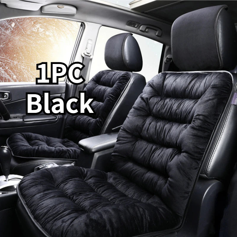 Car Seat Covers Car Front Plush Seat Cushion Comfortable Protection Pad Winter Warm Car Seat Cushion Car Accessories