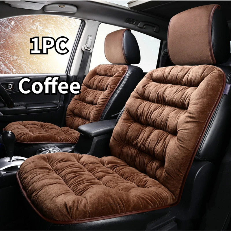 Car Seat Covers Car Front Plush Seat Cushion Comfortable Protection Pad Winter Warm Car Seat Cushion Car Accessories