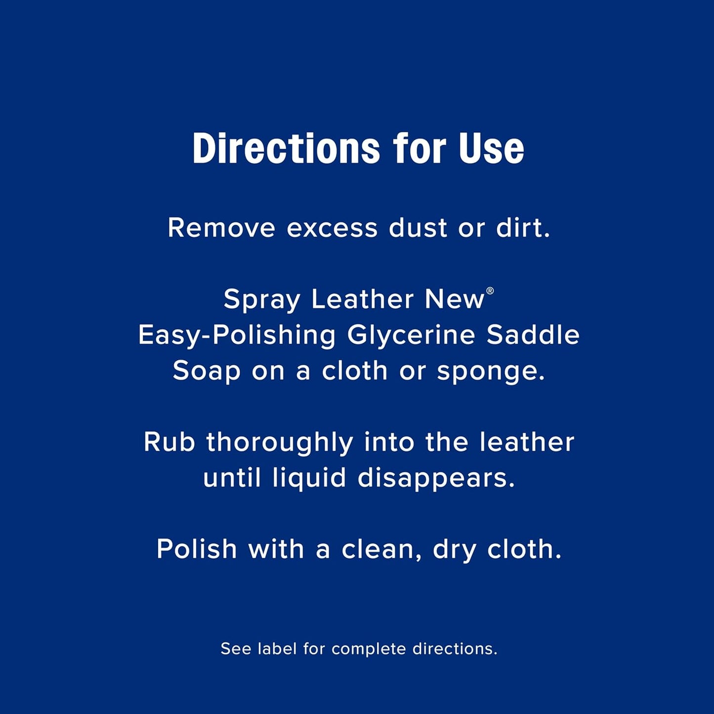 Leather New Easy-Polishing Glycerine Saddle Soap and Leather Cleaner, 32 Oz