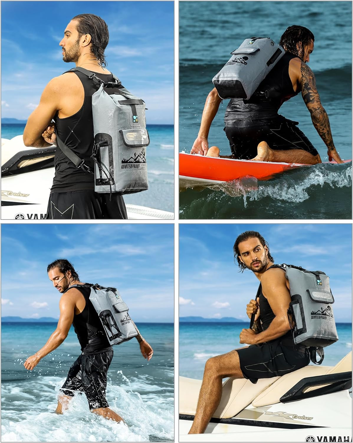 Dry Bag Backpack Waterproof Floating 20L/30L/40L, Dry Bags Waterproof Backpack for Men, Dry Sack Waterproof Bag