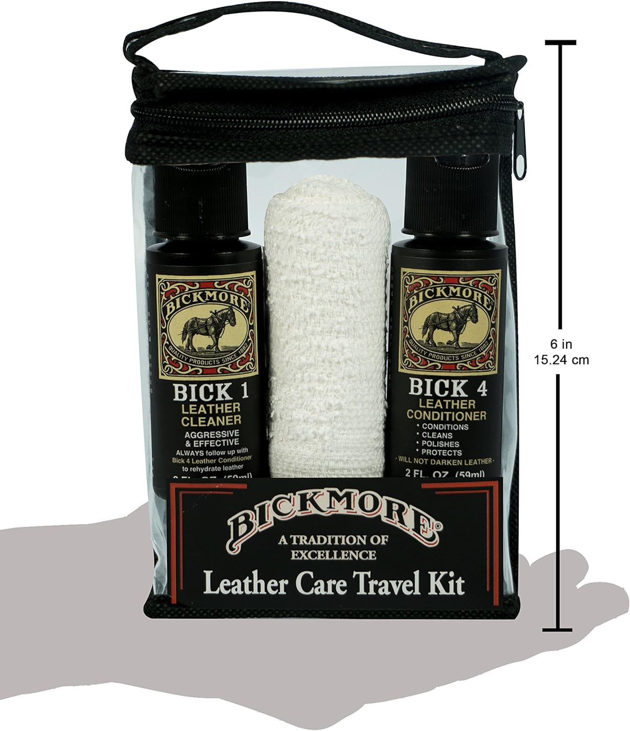 Leather Shoe & Boot Travel Care Kit- Repairs, Polishes and Shines Leather Goods on the Run