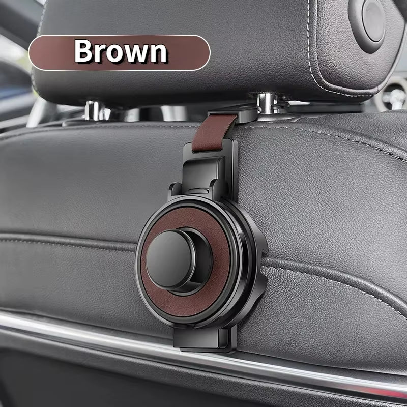 3-In-1 Car Seat Back Universal Hook Car Multi-Function Hook Storage Rack Cup Holder Women'S Handbag Hanging Storage Fixed Hook