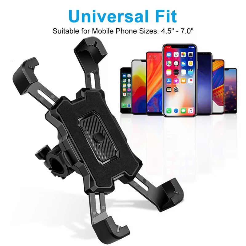 360 Rotation Bike Phone Holder Motorcycle Bicycle Phone Holder Handlebar Stand Mount Bracket Mount Phone Holder for Mobile Phone