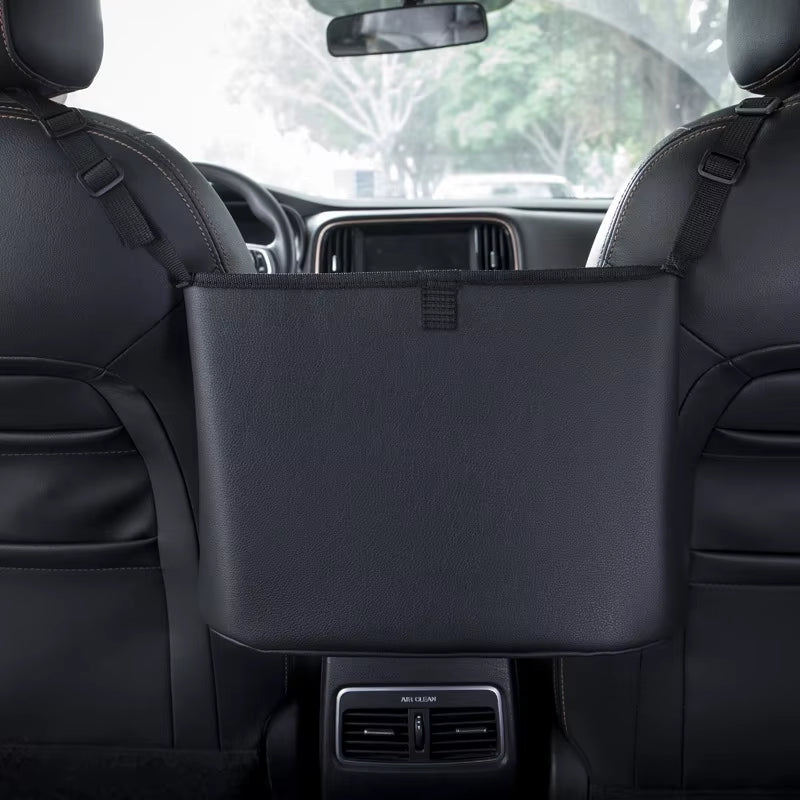 Leather Car Handbag Holders Car Organizers and Storage Front Seats Gap Car Seats Gap Filler Organizer Storage Bag for Car Seats