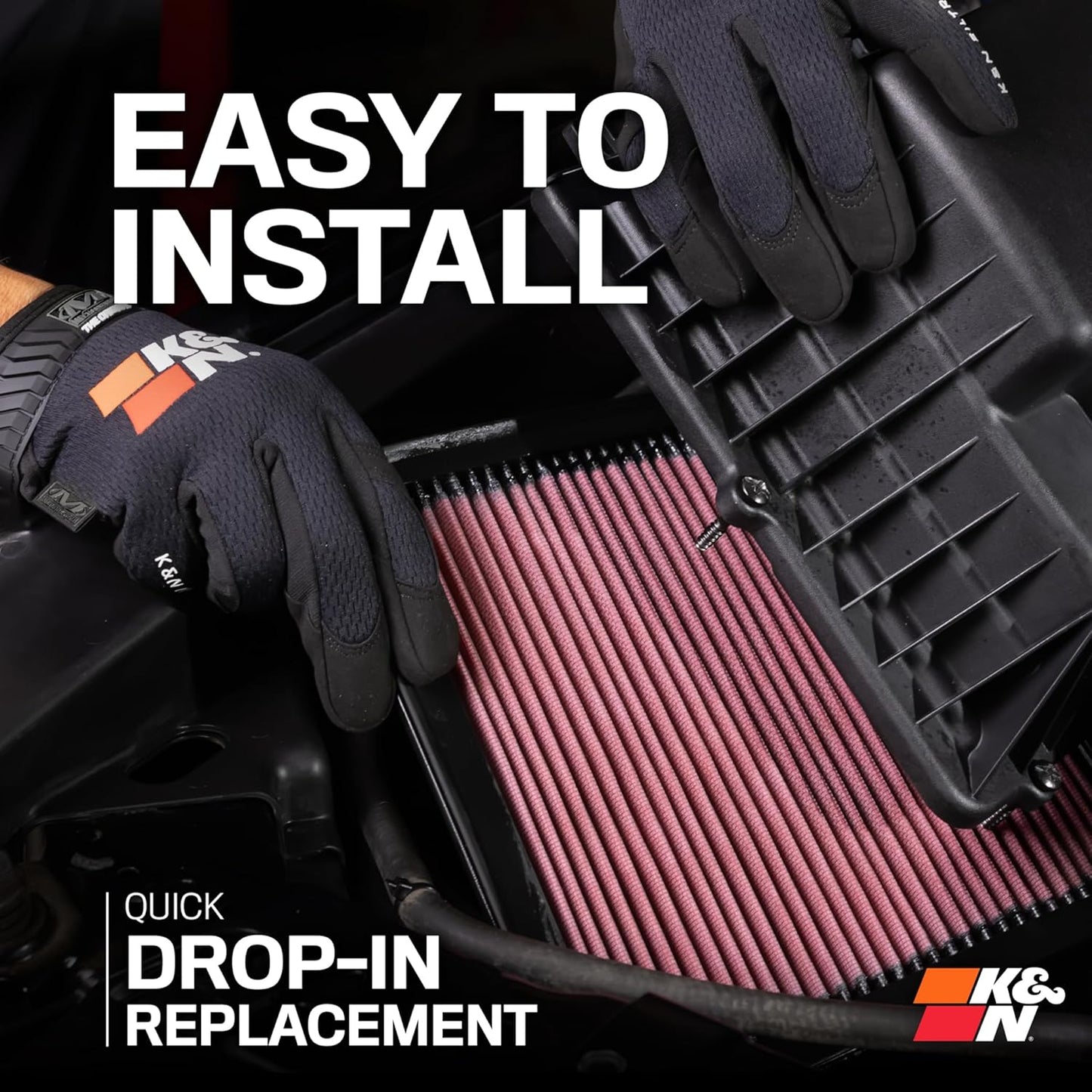High-Flow Original Lifetime Engine Air Filter: Increase Power: Premium, Washable: Compatible with 2022-2026 Acura/Honda: MDX, Passport, Pilot, 33-5117