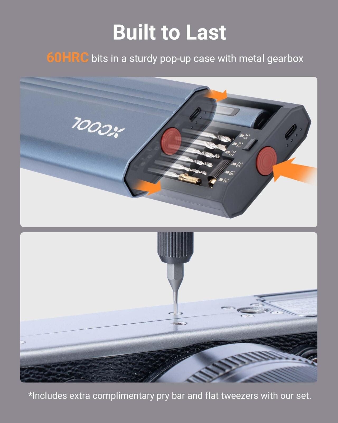 Mini Electric Screwdriver, 52-In-1 Precision Electric Screwdriver 400RPM With...