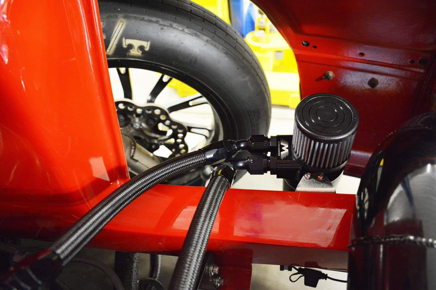 Top Loader Billet Internally Baffled Oil Catch Can (Dual 10AN Port)