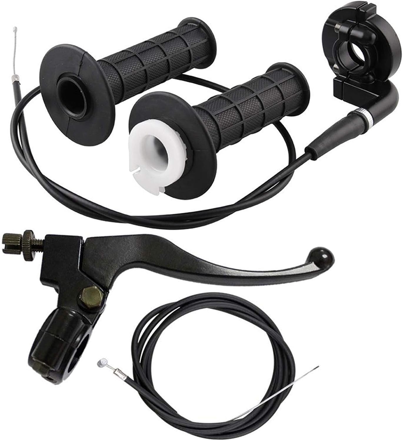 Throttle Cable, Twist Throttle, Right Brake Lever and Handle,Brake Cable, for Mini Bike XR80 XR100 CRF70 CRF80 CRF100 Pit Dirt Motor Bike,Mb165 Mb200 196Cc 200Cc 5.5Hp 6.5Hp Bike