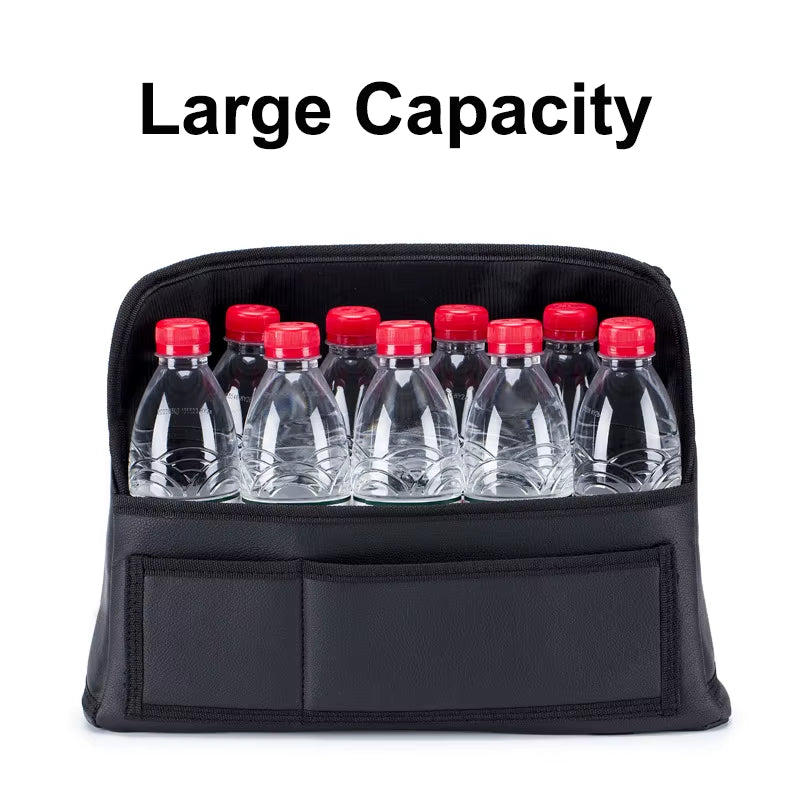 Leather Car Handbag Holders Car Organizers and Storage Front Seats Gap Car Seats Gap Filler Organizer Storage Bag for Car Seats