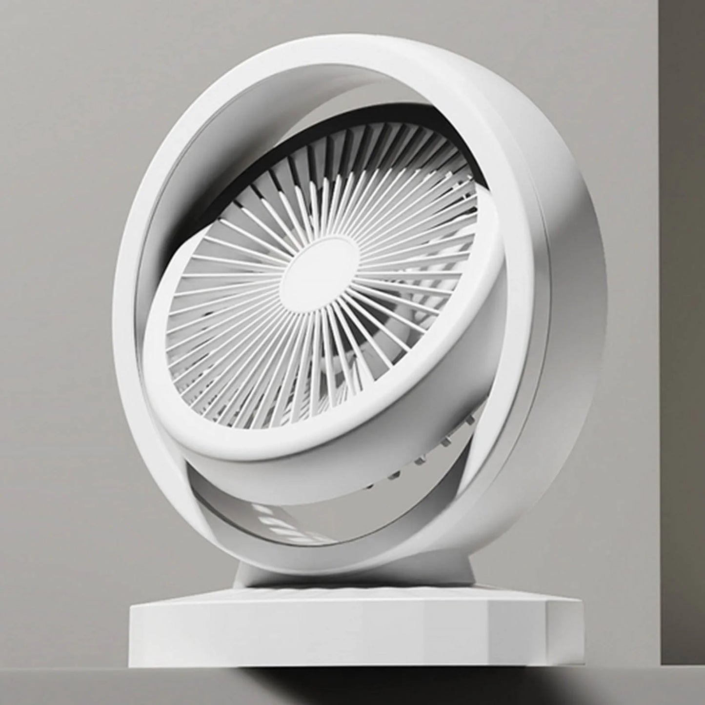 Cooling Multifunctional Mini Charging Small Fan, Strong Wind, Small Night Light, Office Desktop, Small Dormitory, Silent USB Electric Fan, Purple, on Clearance