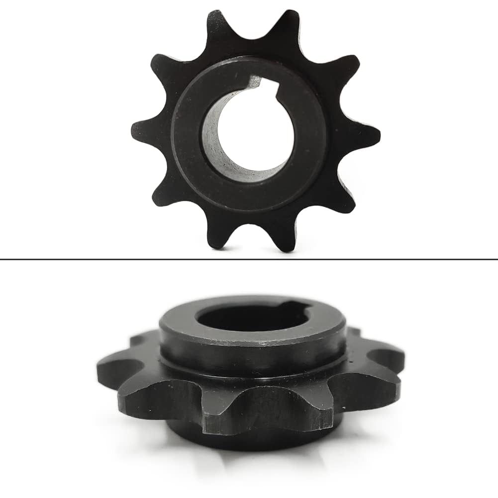 40/41/420 Chain Sprocket 10 Tooth 5/8'' Bore 3/16'' Keyway for Coleman Kt196,Hammerhead Mudhead 80T, Go Kart Sprocket 30 Series Torque Converters (With Mounting Bolt and Washer)