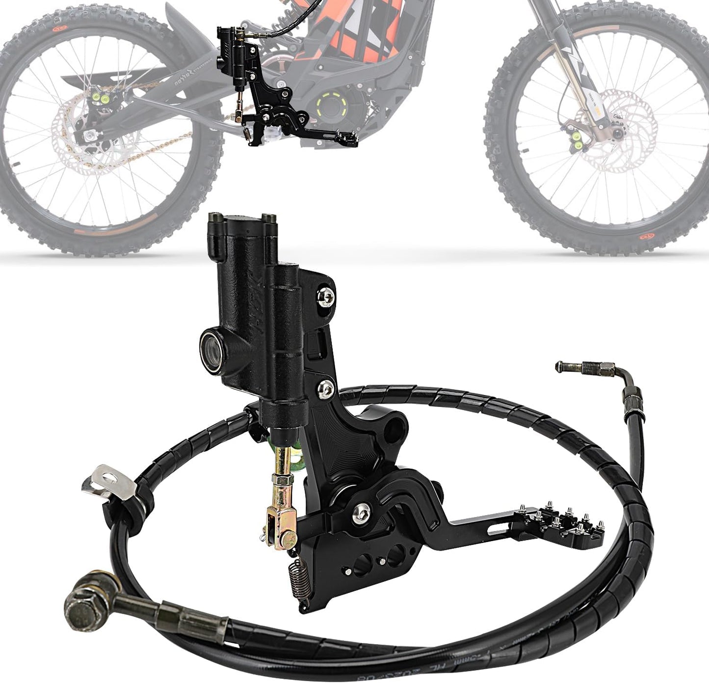 Motorcycle Hydraulic Foot Brake Pedal Lever Kit CNC for Surron Sur Ron Light Bee X/S/LBX Segway X260 X160 Electric Dirt Bike Ebike