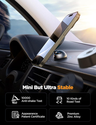 for Magsafe Car Mount, All-Metal Magnetic Phone Holder for Car, [Stronger Magnet] Car Magnet Phone Mount for Dash, Fit for Iphone 16 15 14 13 12