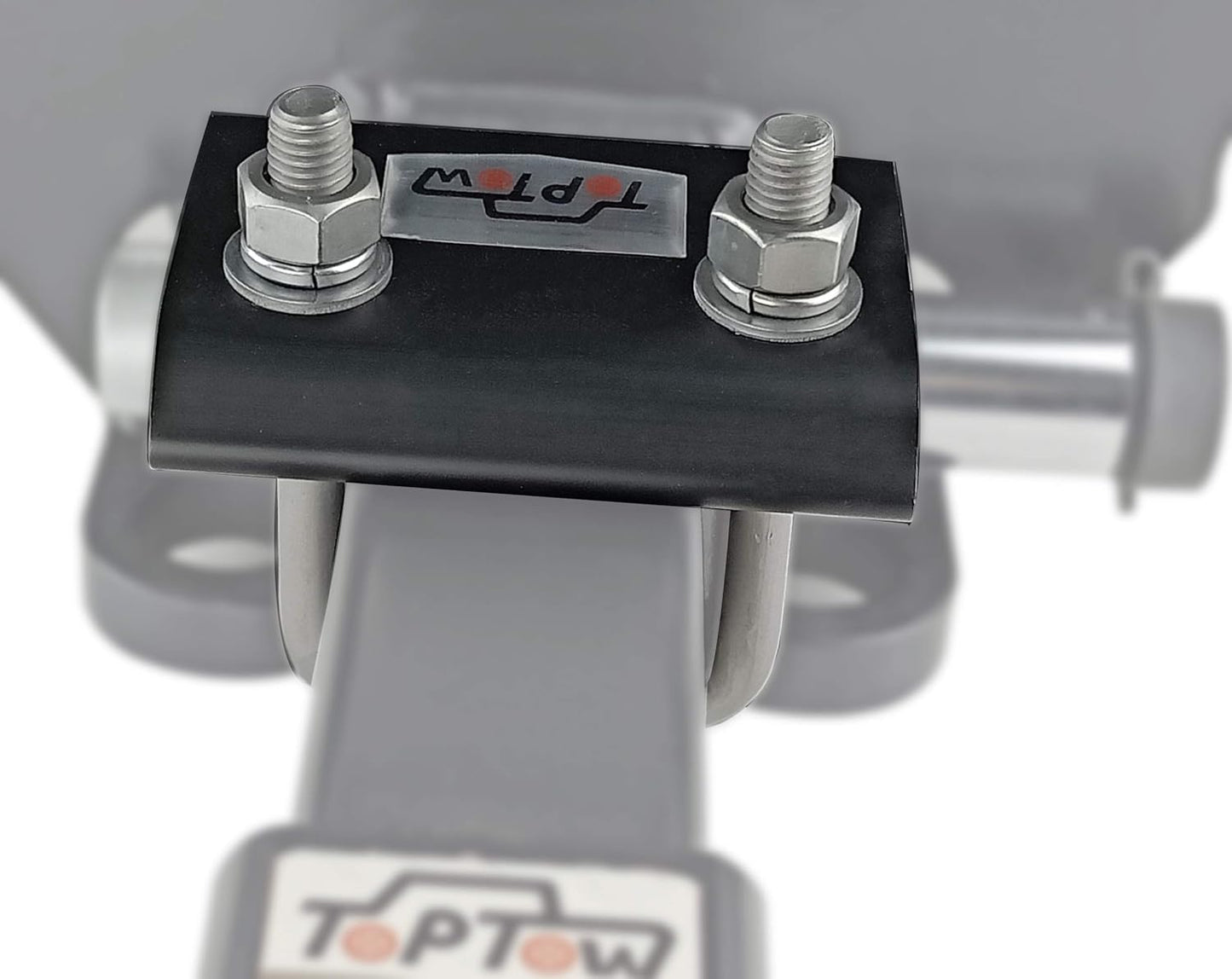 64707 Trailer Hitch Tightener anti Rattle Clamp for 1.25 Inch and 2 Inch Receiver Hitches, Black Aluminum Stabilizer Plate, 2 Packs