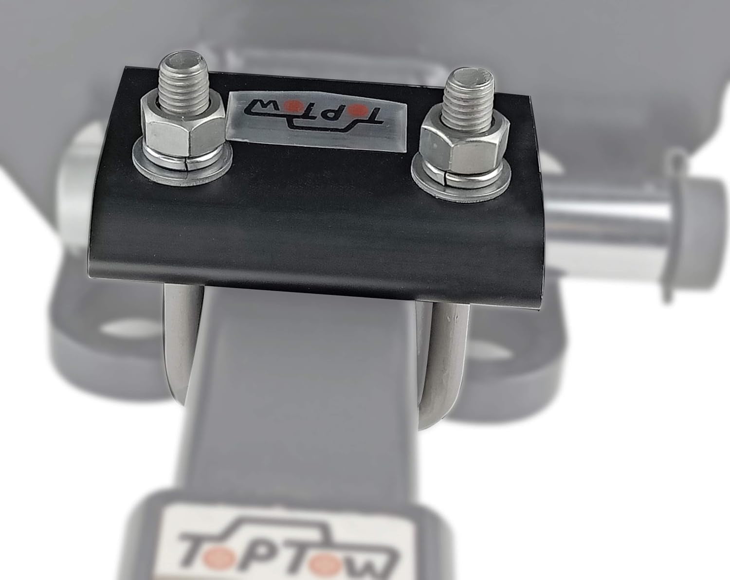 64707 Trailer Hitch Tightener anti Rattle Clamp for 1.25 Inch and 2 Inch Receiver Hitches, Black Aluminum Stabilizer Plate, 2 Packs