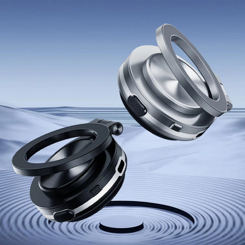 Vacuum Adsorption Car Phone Holder 360° Rotate Universal Mobile Phone Bracket Suction Cup Folding Adjustable Magnetic Adsorption