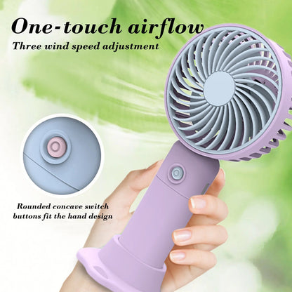 Portable Coolings Fan Personal Mini Air Cooling Fan for Room Air Fans Cooling for Room Mini Desktop Table Cool Fan, for Travel Home Office and Bedroom (Purple)