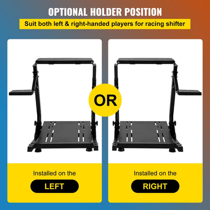 Racing Steering Wheel Adjustable Stand Racing Simulator Cockpit Fit for Mainstream Brands
