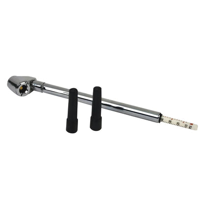 (3 Pack)  Tire Gauge, Dual Head, Pencil, 10-120 Psi, Includes Valve Extensions, Silver, 8.5", New, Multiple Makes - 2016-A