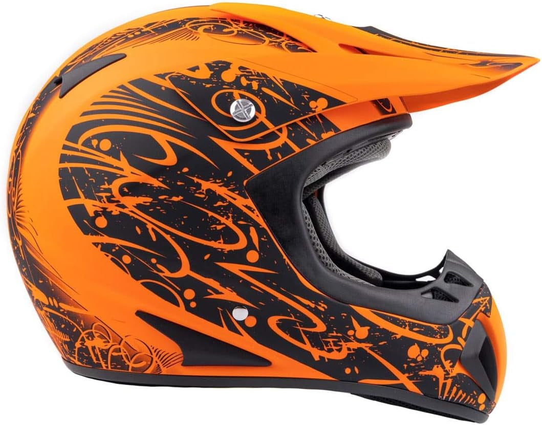 Typhoon ATV Motorcycle Helmet with Goggles & Gloves - DOT Certified Off-Road Racing Protection Gear Set for Men - Durable MX Combo Pack
