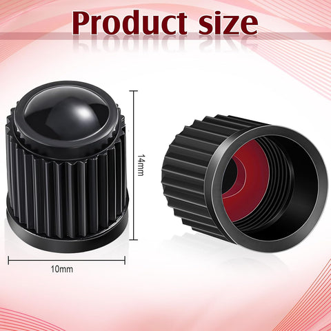 20 Pcck Tire Valve Team Caps Car Tire Caps Plastic Universal Black Stem Covers for Bike Bicycle Cars Suv Trucks Motorcycles