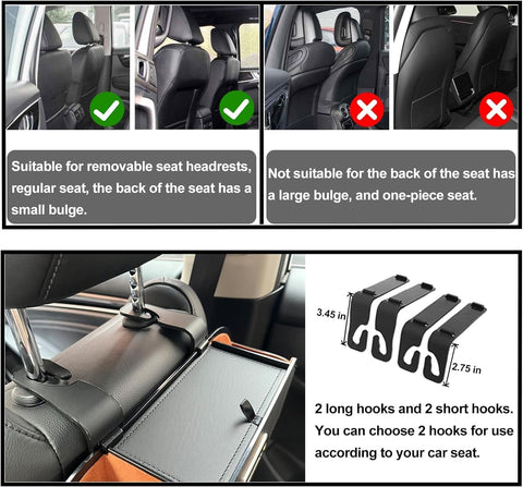 Car Storage Bag, Large Capacity Car Backseat Organizer,Ease of Use,Universal Car Organizer Back Seat,Car Storage Box,Compatible with Most Vehicles,Car Accessories (Beige)