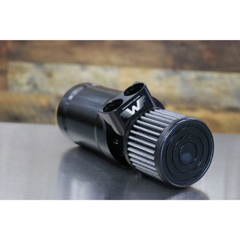 Top Loader Billet Internally Baffled Oil Catch Can (Dual 10AN Port)