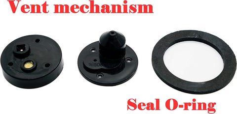 Vent Go Kart Thread Gas Cap for Coleman KT196, Hammerhead GTS 150 150Cc, Screw on Gas Lid Trailmaster Blazer MID XRX 150Cc, 200Cc 196Cc 212Cc Go Kart Twist on Fuel Tank Lid