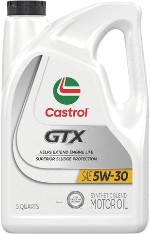 GTX 5W-30 Synthetic Blend Motor Oil, 5 Quarts