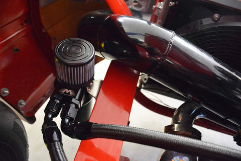 Top Loader Billet Internally Baffled Oil Catch Can (Dual 10AN Port)