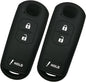 Qty(2)  Black Full Protector Silicone Key Fob Cover Case Protector Shell for Mazda 3 6 CX3 CX5 CX7 CX9 SPEED3 Smart Key Remote 3 Buttons