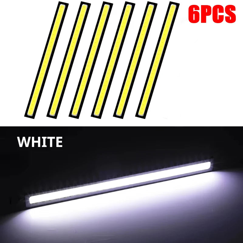 Ultra Thin Bright LED Car COB Daytime Running Lights Superbright Low Cosumption Auto DRL Fog Driving Lamp 12V DRL Lamp Universal