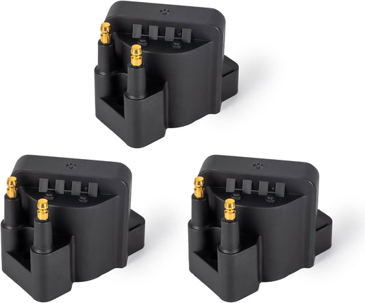 Set of 3 Ignition Coil Pack Compatible with Buick Cadillac Chevy Oldsmobile Pontiac Malibu Passport Allure Camaro Impala 88 98 Bonneville Grand Prix Firebird 3.8L V6 Replace# C849 DR39 5C1058 D555