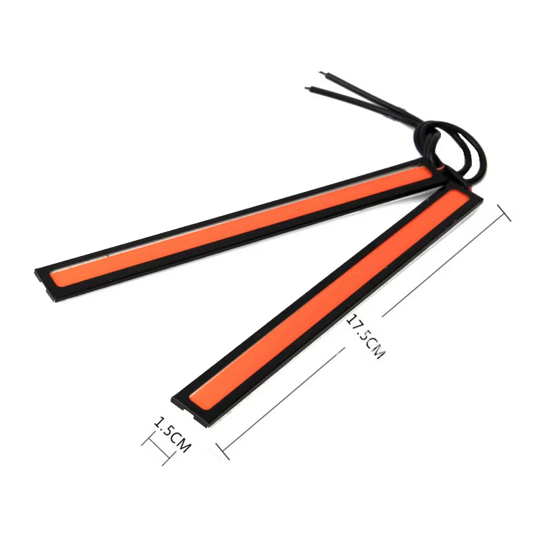 Ultra Thin Bright LED Car COB Daytime Running Lights Superbright Low Cosumption Auto DRL Fog Driving Lamp 12V DRL Lamp Universal