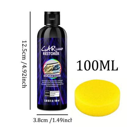 Car Headlight Restoration Polishing Kits Headlamp Scratch Remover Repair Cleaning Paste Remove Oxidation Headlight Polish Liquid