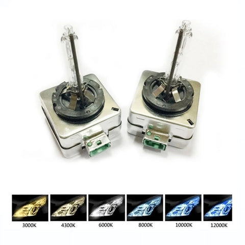 D1R 35W 6000K Color White HID Xenon Replacement Headlight Bulbs Pair Set X2 NEW