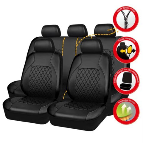 New Car Universal PU Leather Seat Protector Waterproof Universal Full Surround Seat Protector Car Interior Accessories