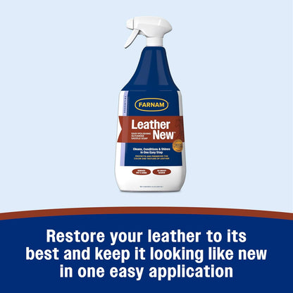 Leather New Easy-Polishing Glycerine Saddle Soap and Leather Cleaner, 32 Oz