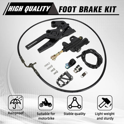 Motorcycle Hydraulic Foot Brake Pedal Lever Kit CNC for Surron Sur Ron Light Bee X/S/LBX Segway X260 X160 Electric Dirt Bike Ebike