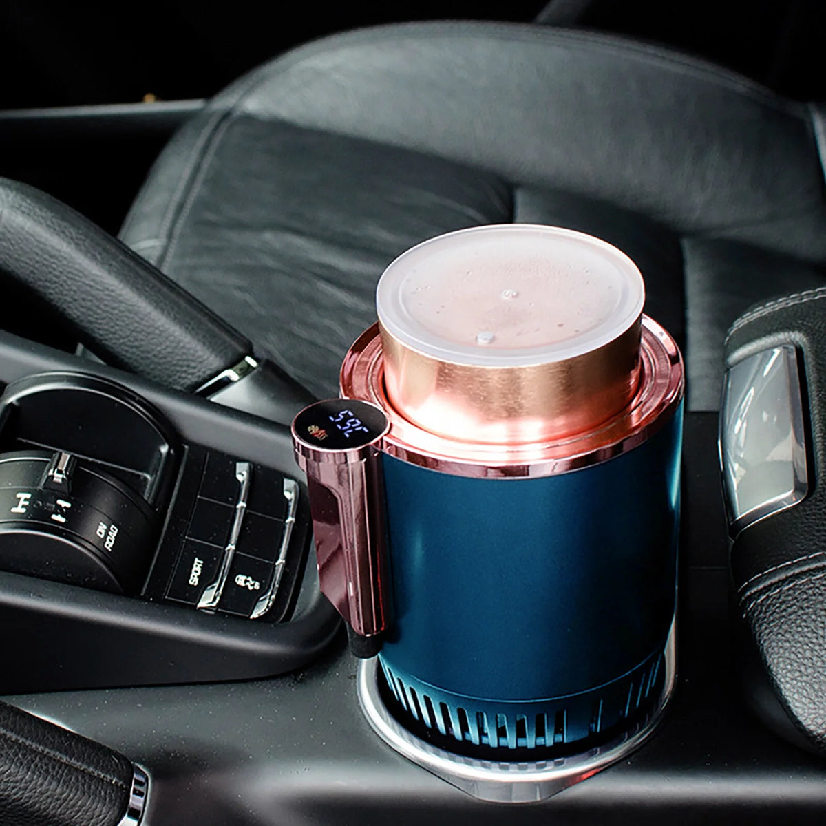 2-In-1 Smart Car Warm & Cold Cup Car Office Heating Cooling Cup Warmer Cooler Smart Car Cup Cooling Beverage Drinks Cans Tumbler Mug Holder