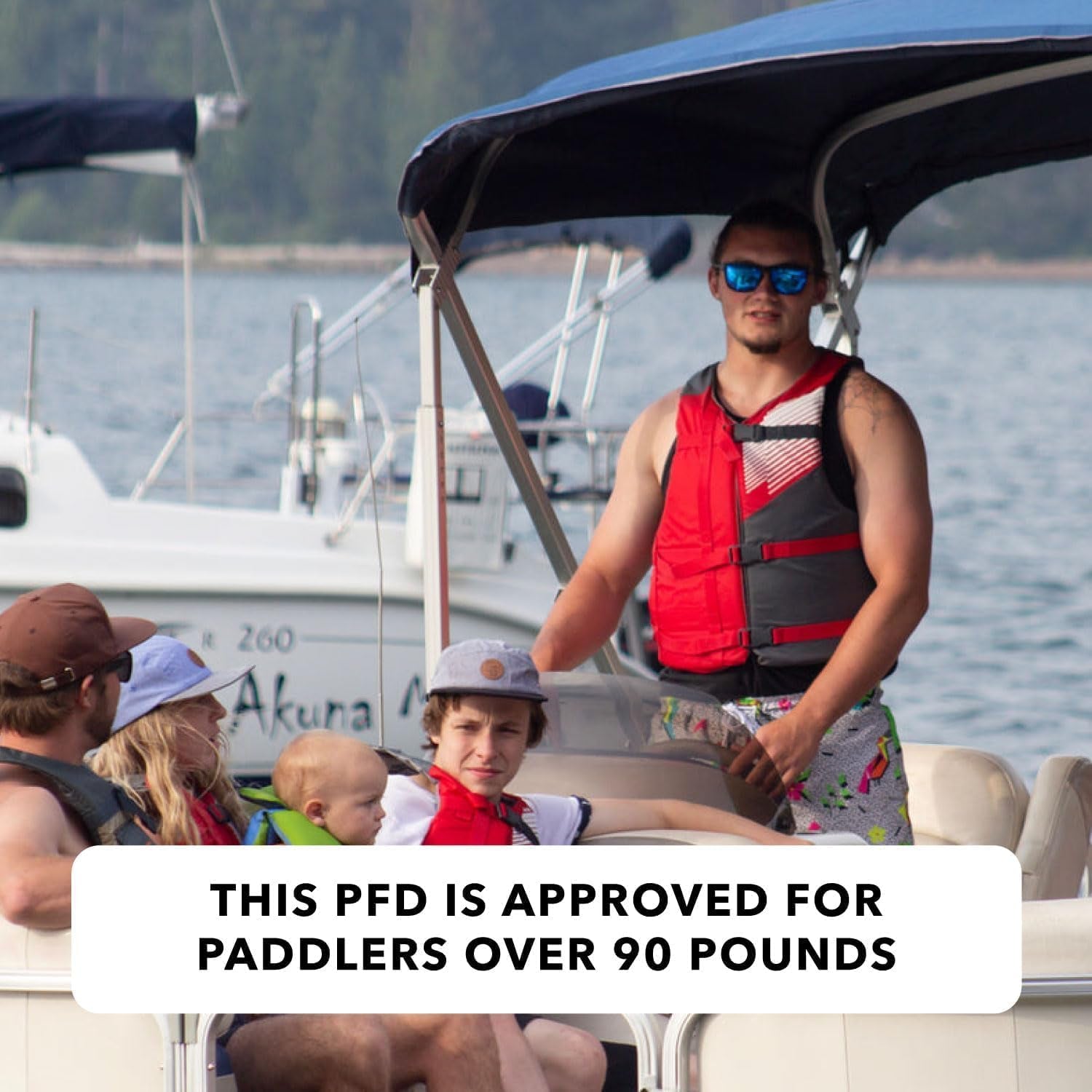 Universal Fit Adult Life Jacket PFD (4 Pack) US Coast Guard Approved, Life Vest for Men and Women 90+ Lbs, Lightweight Neoprene & Adjustable, Ideal for Boating, Kayaking & Water Sports.