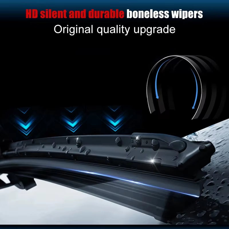 6Mm Car Wiper Blade Refill Strips Car Windshield Rubber Strip Wiper 14"16"17"18"19"20"21"22"24"26"28" Frameless Wiper Accessorie