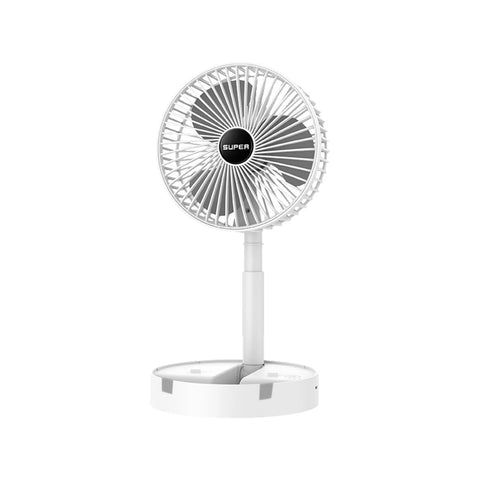 Cooling Stretchable Fan, Fan Portable, 3 Speeds Desktop Table Fan, Plug in Power Fan, Rotation Strong Wind, Quiet Personal Small Fan for Home Desktop Office, White