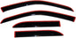 [AVS] In-Channel Rain Guards for 1999 - 2007 Mazda B3000; 1999 - 2009 Mazda B4000 Extended Cab; 1999 - 2011 Ford Ranger Supercab | Window Vent Visors, 2 Pcs. - Smoke | 192083