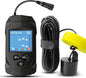 Portable Water Fish Finder Transducer Wired Handheld Depth Finder Sonar LCD Display Fish Finders Kayak FF068