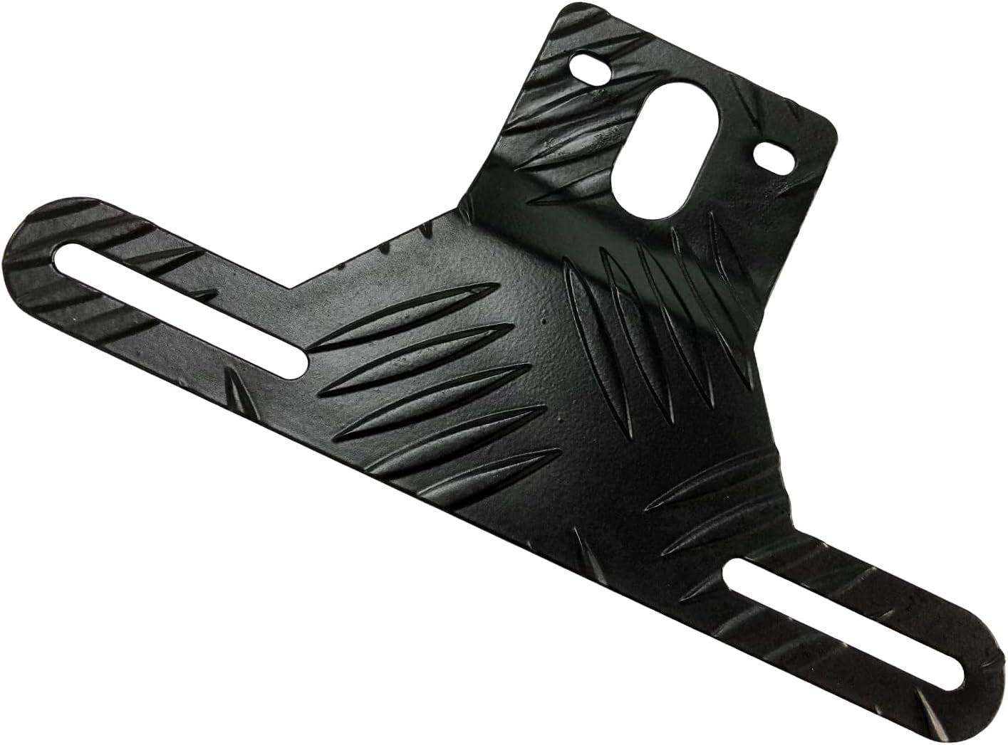 Car Aluminum License Plate Light Bracket, Auto License Plate Holder Bracket and Light Mount, Universal Vehicle Exterior Accessories for UTV ATV Trailer Truck RV Motorcycles (Black)