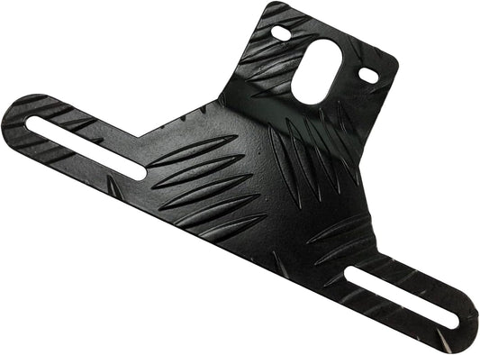 Car Aluminum License Plate Light Bracket, Auto License Plate Holder Bracket and Light Mount, Universal Vehicle Exterior Accessories for UTV ATV Trailer Truck RV Motorcycles (Black)
