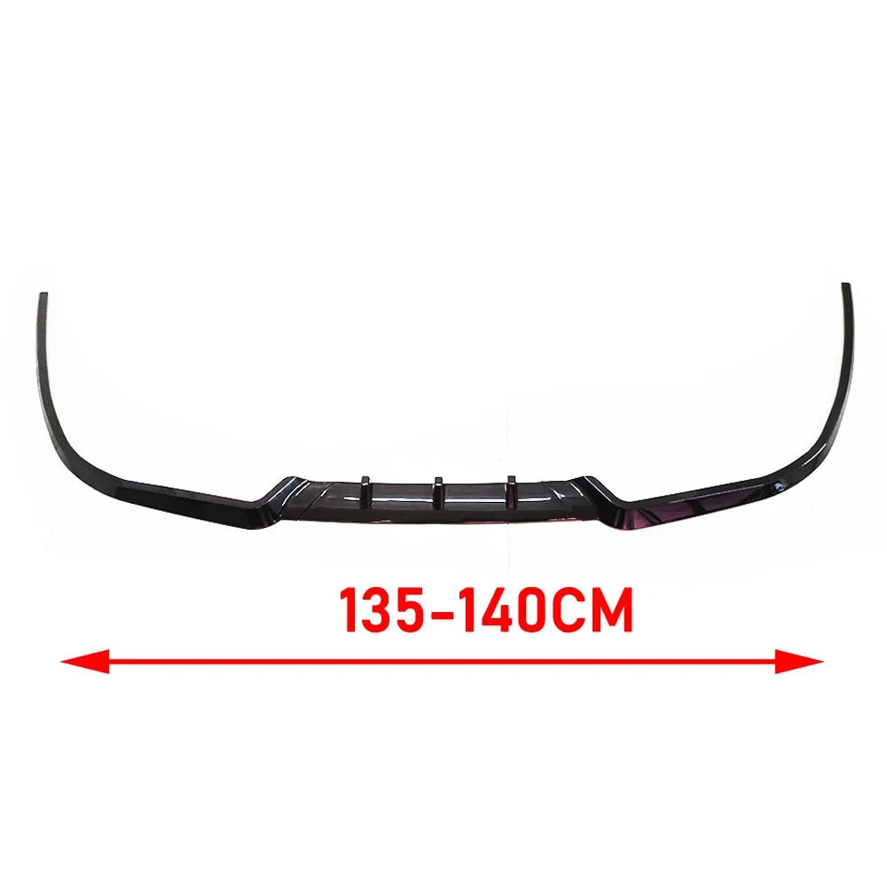 ABS Universal Car Front Bumper Lip Body Kit Spoiler Splitter ABS Bumper Canard Lip Splitter Universal Car Accessories Front Lip