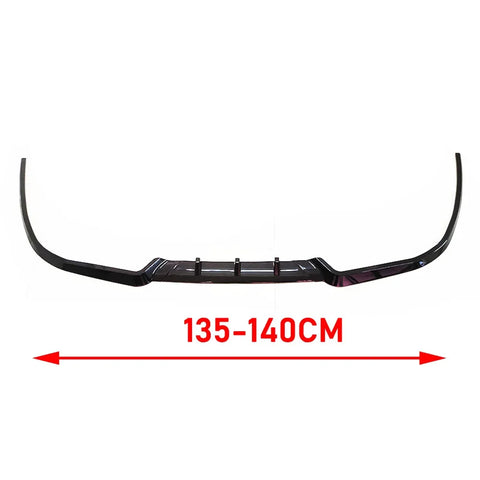 ABS Universal Car Front Bumper Lip Body Kit Spoiler Splitter ABS Bumper Canard Lip Splitter Universal Car Accessories Front Lip